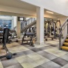 Open and well-lit fitness center and stairs